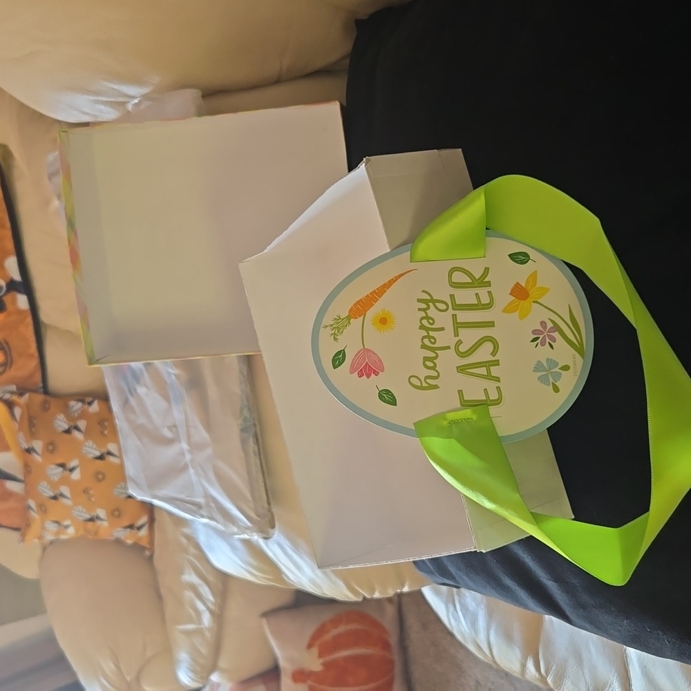 Easter 🐣Green Ribbon Gift Box. 💚     PRE LOVED